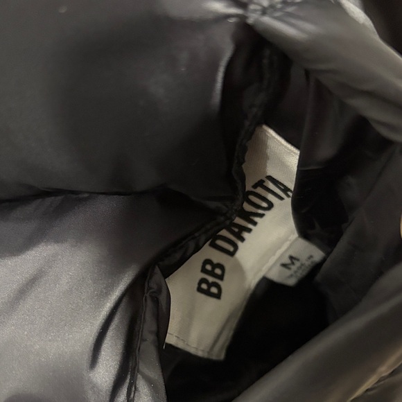 Red and Black Reversible Buffalo Plaid Puffer Vest - Picture 3 of 4